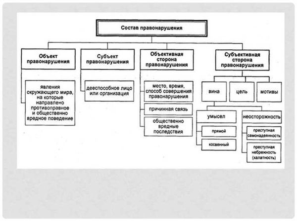  Структура административного правонарушения 