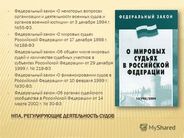 Современное состояние мировых судов в Российской Федерации: проблемы и перспективы