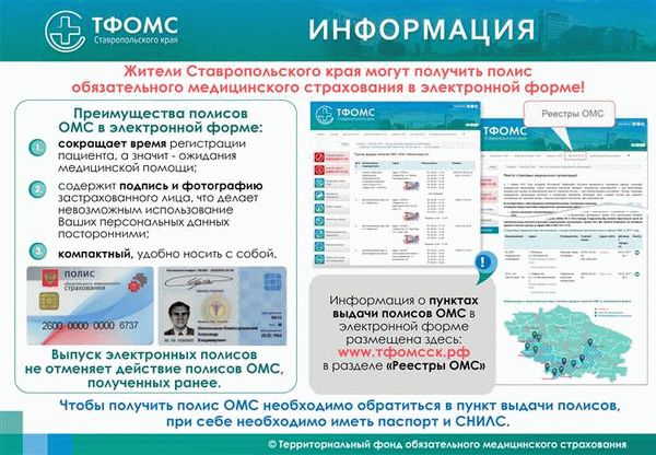 Процедура оформления полиса обязательного медицинского страхования