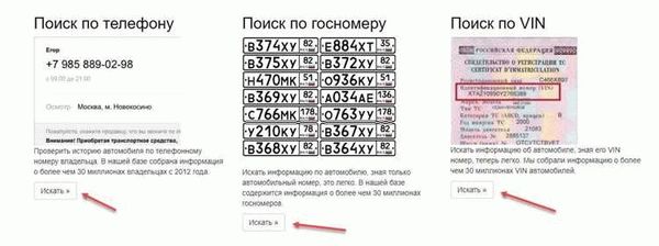 Использование персональных данных для поиска информации