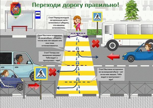 Правила проезда по наземным пешеходным переходам