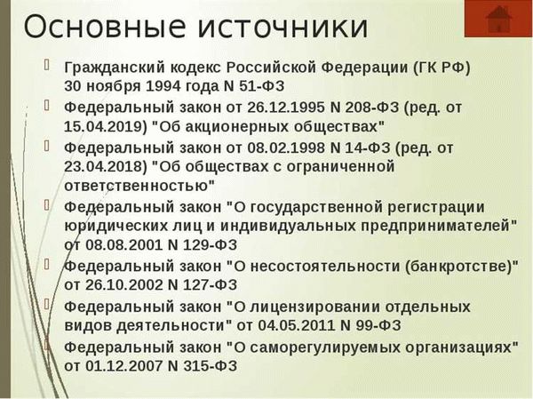 Основные положения Кодекса Российской Федерации