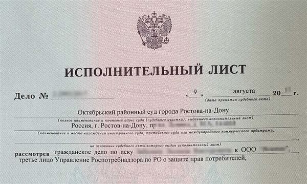 Где можно увидеть номер исполнительного листа