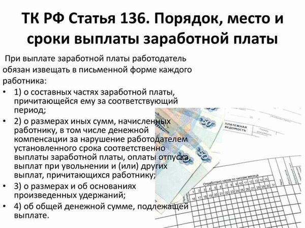 Ст. 136 ТК РФ. Порядок, место и сроки выплаты заработной платы: информационная статья