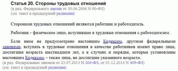 Глава 2. Трудовые отношения, стороны трудовых отношений, основания возникновения трудовых отношений