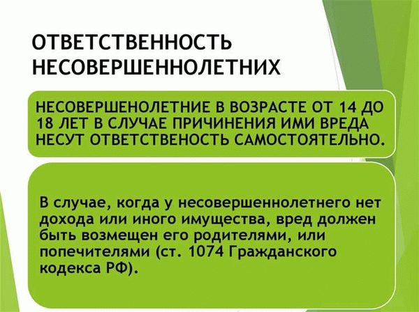 Уголовная ответственность несовершеннолетних: преступления и наказания