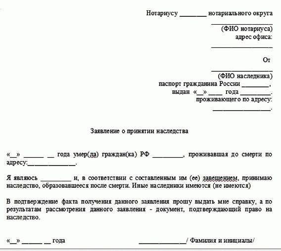 Срок принятия наследства